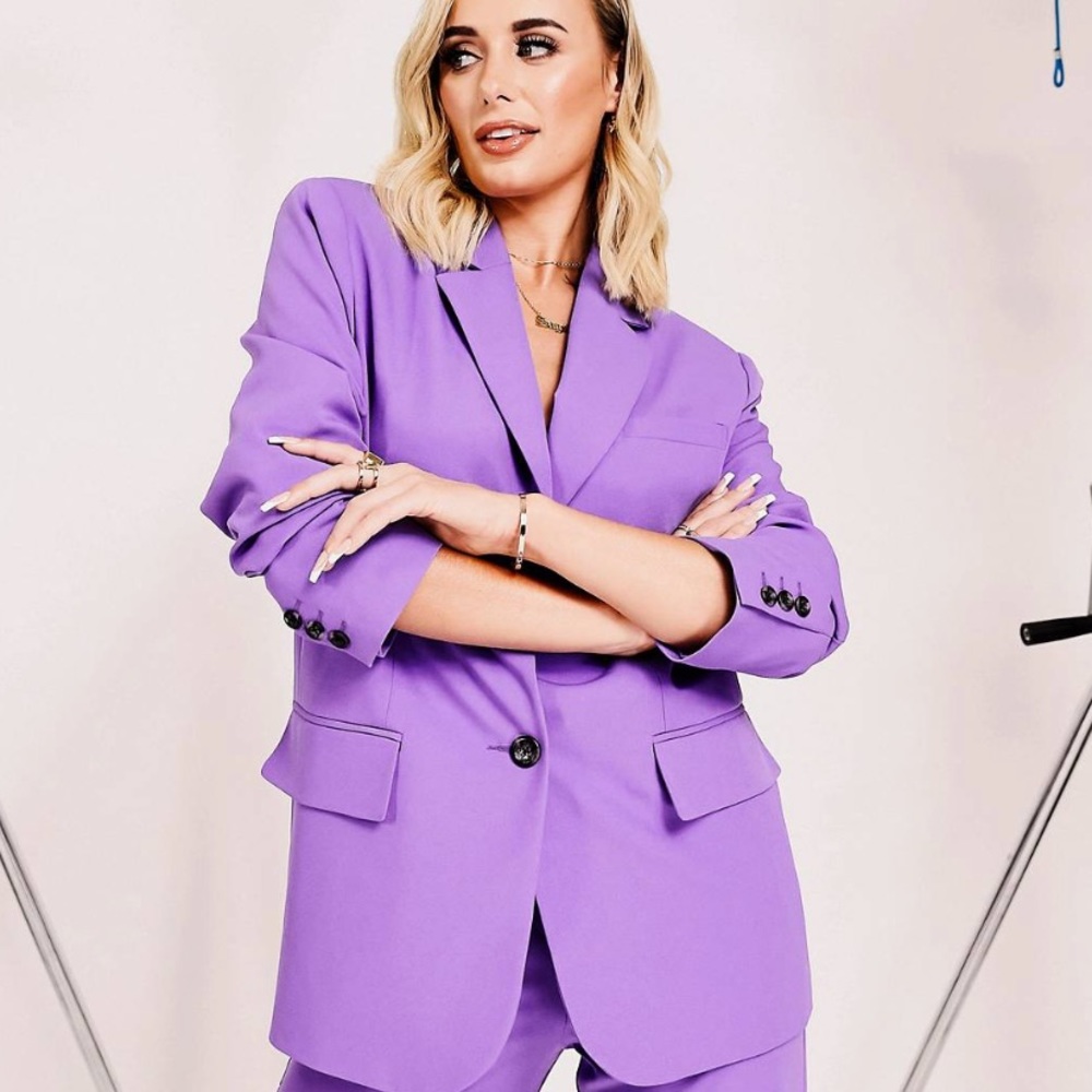 Asos purple suit jacket